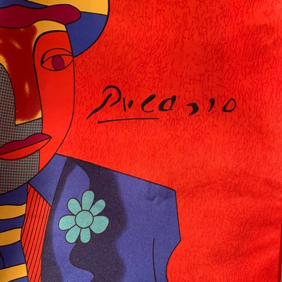 Scarf silky-feel bold brilliant colorful timeless - Picture 3 of 4